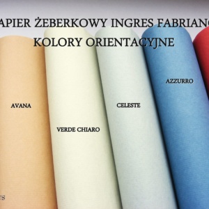Papier żeberkowy Fabriano ingres-kolory orientacyjne