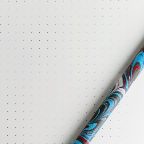 Notes Niebieski Bouquet- zestaw z ołówkiem i personalizowaną etykietą No.21.