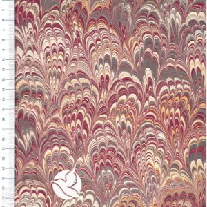 papier marmurkowy Bordowo-Szary bouquet, papier marmoryzowany, papier marmurkowy malowany ręcznie na powierzchni wody, papier introligatorski, dla konserwatorów papieru, hertmanus, marbled paper