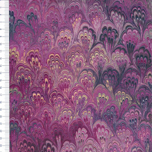 Papier marmurkowy Magenta Bouquet Wiosna II, papier marmoryzowany, papier marmurkowy malowany ręcznie na powierzchni wody, papier introligatorski, dla konserwatorów papieru, hertmanus, hertmanus paper