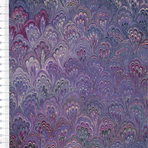 Papier marmurkowy Fiołki Bouquet, papier marmoryzowany, papier marmurkowy malowany ręcznie na powierzchni wody, papier introligatorski, dla konserwatorów papieru, hertmanus, hertmanus paper